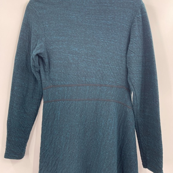 Cut Loose Green Y2k Boho Wrap Around Inset Jacket Deep Sea Cardigan Size Small - Picture 9 of 10